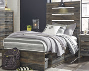Drystan Multi Twin Panel Bed with Mirrored Dresser from Ashley - Luna Furniture