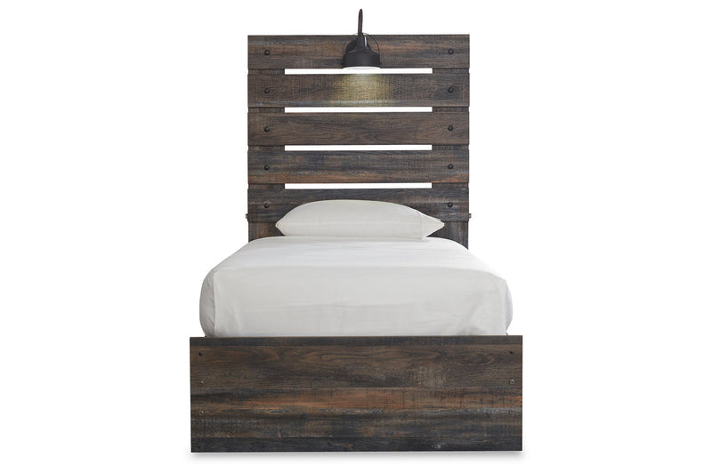 Drystan Multi Twin Panel Bed with 2 Storage Drawers from Ashley - Luna Furniture