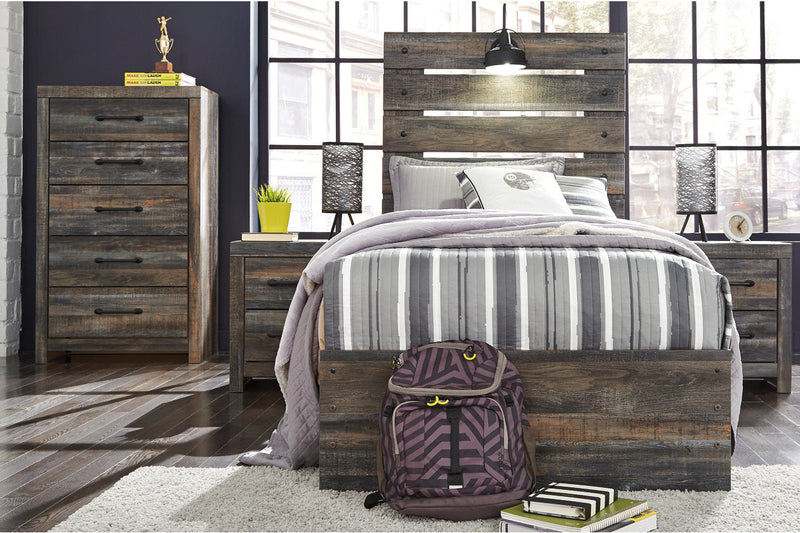 Drystan Multi Twin Panel Bed with 4 Storage Drawers from Ashley - Luna Furniture