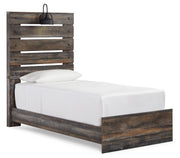Drystan Multi Twin Panel Bed with Mirrored Dresser from Ashley - Luna Furniture