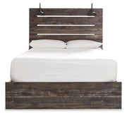 Drystan Multi Color Queen Panel Bed with Storage, Dresser and Mirror from Ashley - Luna Furniture
