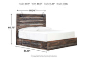 Drystan Multi King Platform Bed with 2 Storage Drawers -  Ashley - Luna Furniture