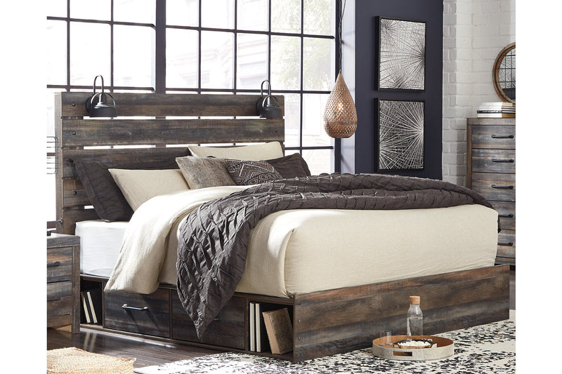 Drystan Multi King Platform Bed with 4 Storage Drawers -  Ashley - Luna Furniture