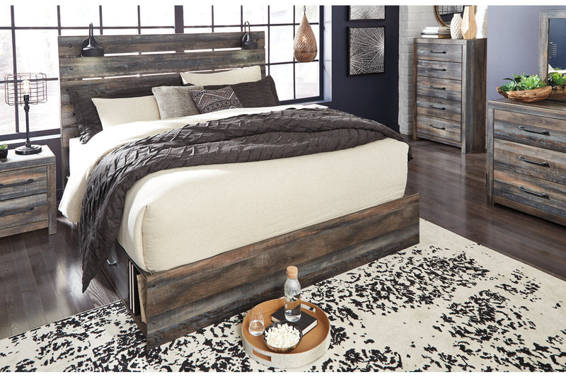 Drystan Multi King Platform Bed with 2 Storage Drawers from Ashley - Luna Furniture