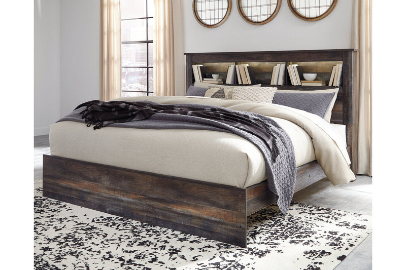 Drystan Multi King Panel Bookcase Bed from Ashley - Luna Furniture