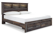 Drystan Multi King Bookcase Bed with 2 Storage Drawers from Ashley - Luna Furniture