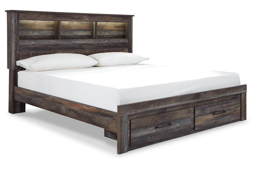 Drystan Multi King Bookcase Bed with 2 Storage Drawers from Ashley - Luna Furniture