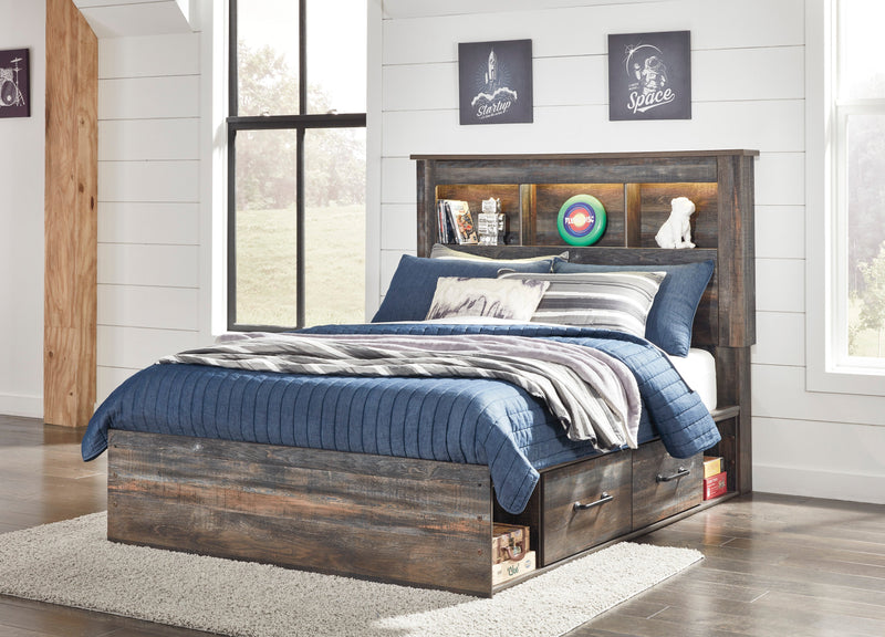 Drystan Multi Bookcase Side Storage Platform Youth Bedroom Set from Ashley - Luna Furniture
