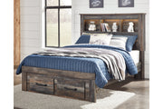 Drystan Multi Full Bookcase Bed with 2 Storage Drawers from Ashley - Luna Furniture