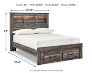 Drystan Multi Full Bookcase Storage Bed, Dresser and Mirror from Ashley - Luna Furniture