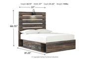 Drystan Multi Full Panel Bed with 2 Storage Drawers from Ashley - Luna Furniture