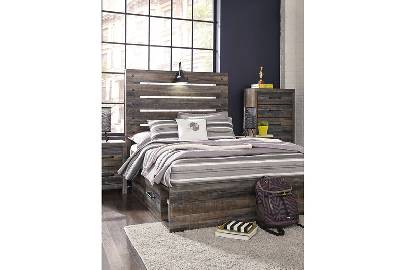 Drystan Multi Full Panel Bed with 4 Storage Drawers from Ashley - Luna Furniture
