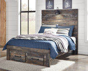 Drystan Multi Full Panel Storage Bed, Dresser, Mirror and Nightstand from Ashley - Luna Furniture