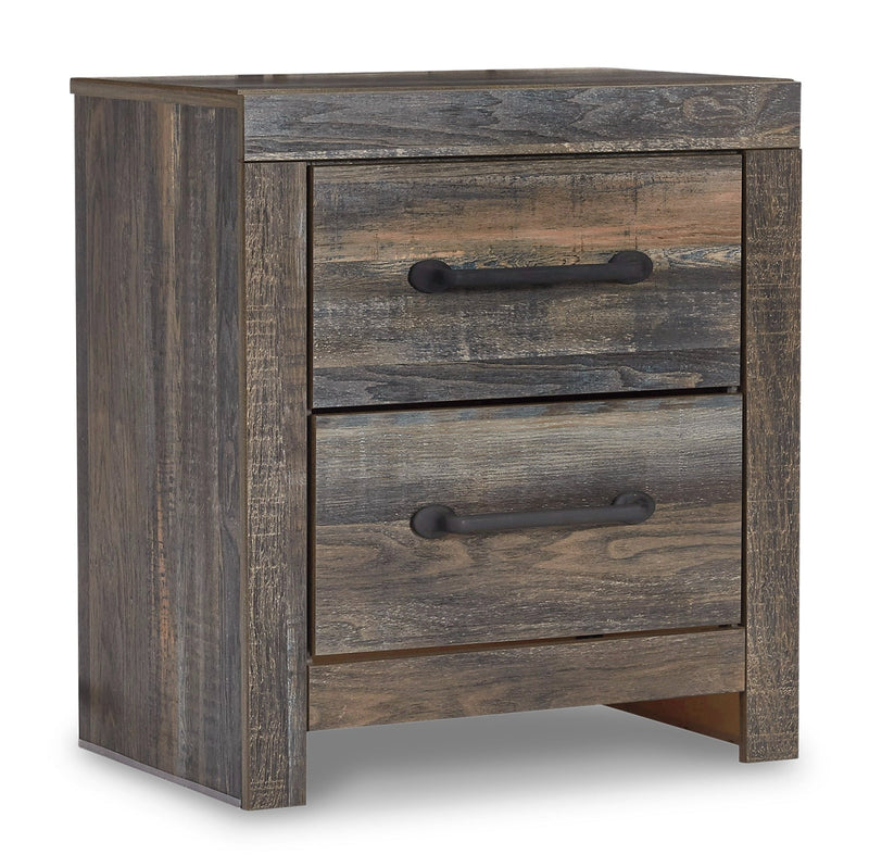 Drystan Multi Color Queen Panel Bed with Mirrored Dresser and 2 Nightstands from Ashley - Luna Furniture