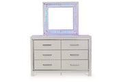 Zyniden Silver Dresser and Mirror from Ashley - Luna Furniture