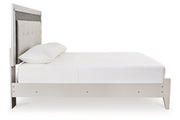 Zyniden Silver King Upholstered Panel Bed from Ashley - Luna Furniture