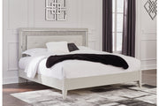 Zyniden Silver King Upholstered Panel Bed from Ashley - Luna Furniture
