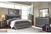 Lodanna Gray King Panel Bed from Ashley - Luna Furniture