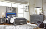 Lodanna Gray Queen Platform Bed from Ashley - Luna Furniture