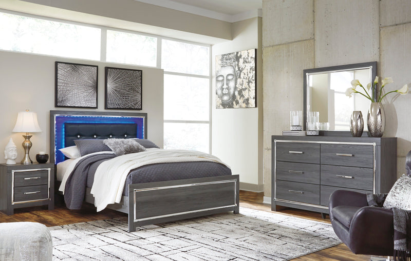 Lodanna Gray Queen Platform Bed from Ashley - Luna Furniture