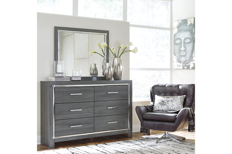 Lodanna Gray Dresser and Mirror -  Ashley - Luna Furniture