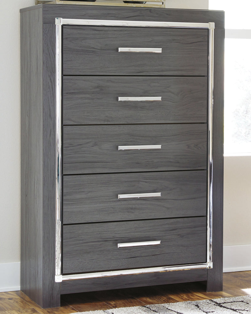Lodanna Gray Full Storage Bed, Chest and Nightstand from Ashley - Luna Furniture