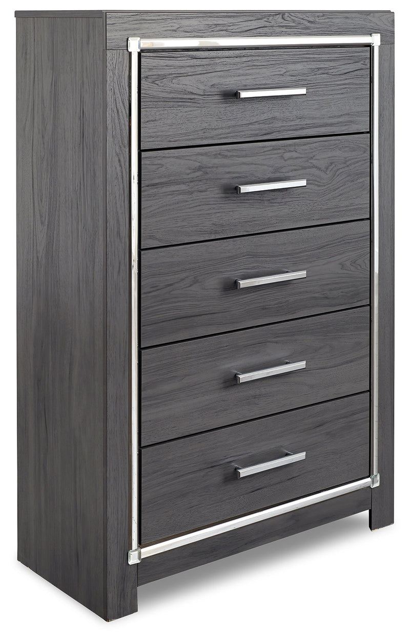 Lodanna Gray Full Storage Bed, Chest and Nightstand from Ashley - Luna Furniture