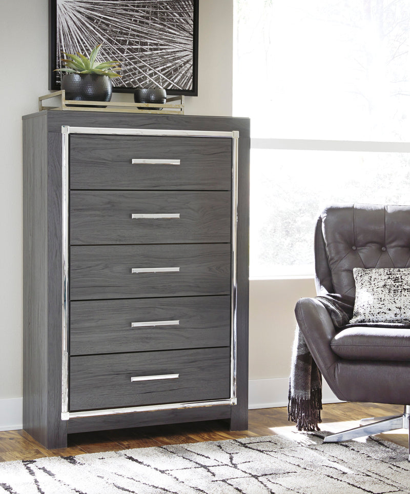 Lodanna Gray LED Panel Bedroom Set from Ashley - Luna Furniture