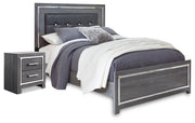 Lodanna Gray Queen Panel Bed and Nightstand from Ashley - Luna Furniture