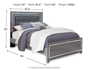 Lodanna Gray Queen Panel Bed and Nightstand from Ashley - Luna Furniture