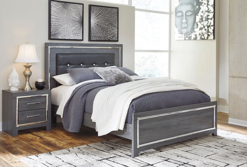 Lodanna Gray King Platform Bed -  Ashley - Luna Furniture