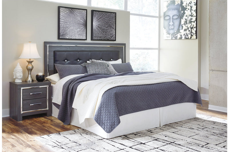 Lodanna Gray King Panel Bed from Ashley - Luna Furniture