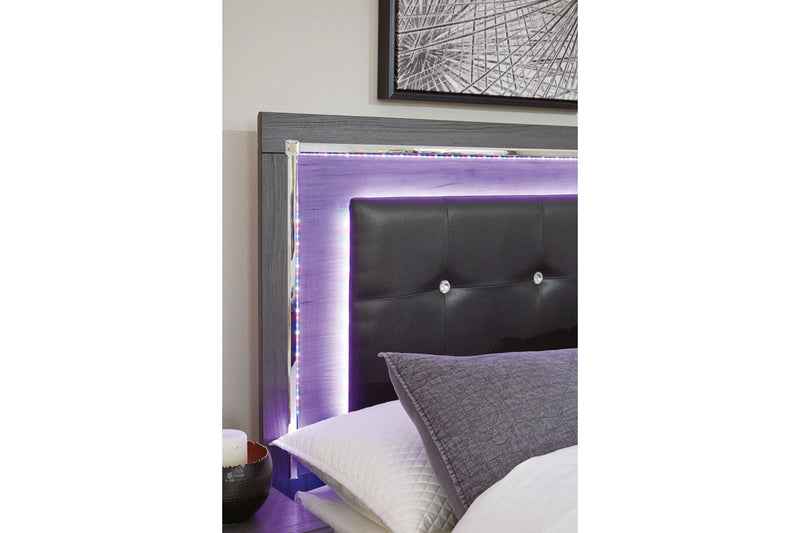 Lodanna Gray King Panel Bed from Ashley - Luna Furniture