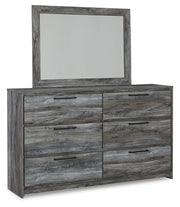 Baystorm Gray Queen Panel Storage Bed with Mirrored Dresser and Nightstand from Ashley - Luna Furniture