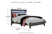 Baystorm Gray Queen Panel Bed from Ashley - Luna Furniture
