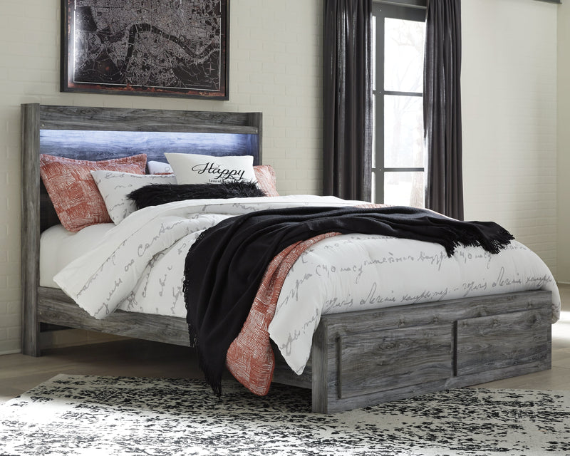 Baystorm Gray Queen Panel Storage Bed, Dresser and Nightstand from Ashley - Luna Furniture