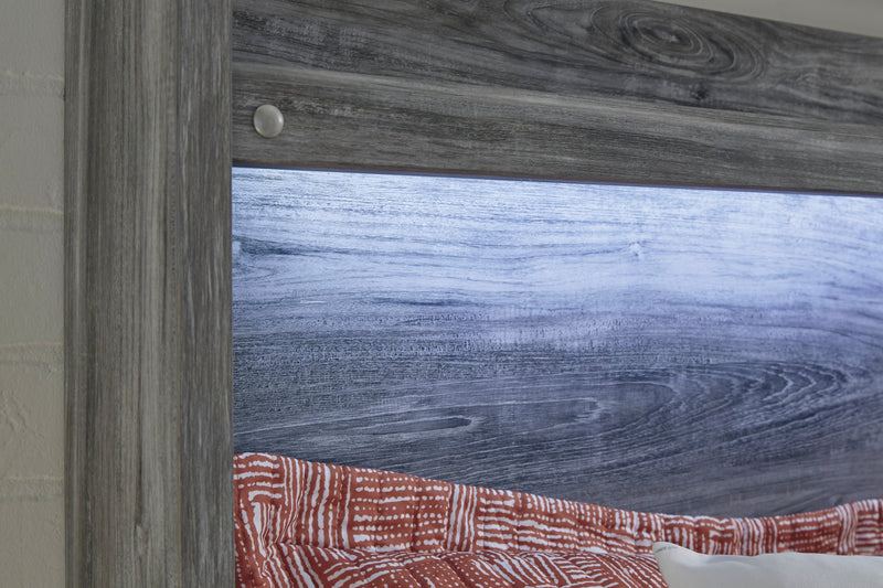 Baystorm Gray LED Side/Footboard Storage Platform Bedroom Set from Ashley - Luna Furniture