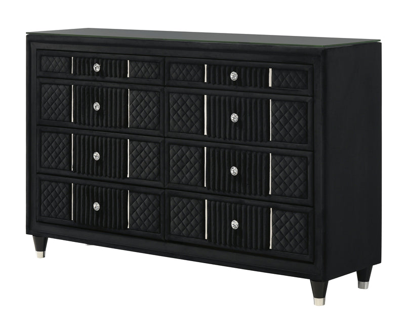 Armany Black Dresser from Crown Mark - Luna Furniture