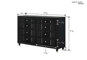 Armany Black Dresser from Crown Mark - Luna Furniture