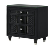 Armany Black Nightstand from Crown Mark - Luna Furniture