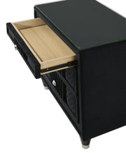 Armany Black Nightstand from Crown Mark - Luna Furniture