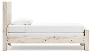 Lawroy Light Natural Twin Panel Bed, Dresser and Mirror from Ashley - Luna Furniture
