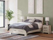 Lawroy Light Natural Queen Panel Bed, Dresser and Mirror from Ashley - Luna Furniture