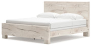 Lawroy Light Natural King Panel Bed, Dresser and Mirror from Ashley - Luna Furniture