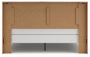 Lawroy Light Natural King Panel Bed, Dresser and Mirror from Ashley - Luna Furniture