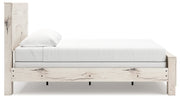 Lawroy Light Natural King Panel Bed, Dresser, Mirror and Nightstand from Ashley - Luna Furniture