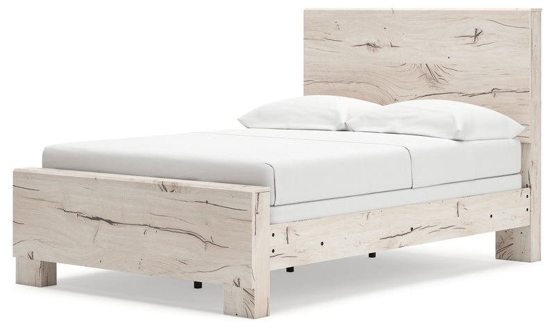 Lawroy Light Natural Full Panel Bed, Dresser and Mirror from Ashley - Luna Furniture
