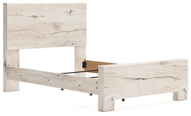 Lawroy Light Natural Full Panel Bed, Dresser and Mirror from Ashley - Luna Furniture