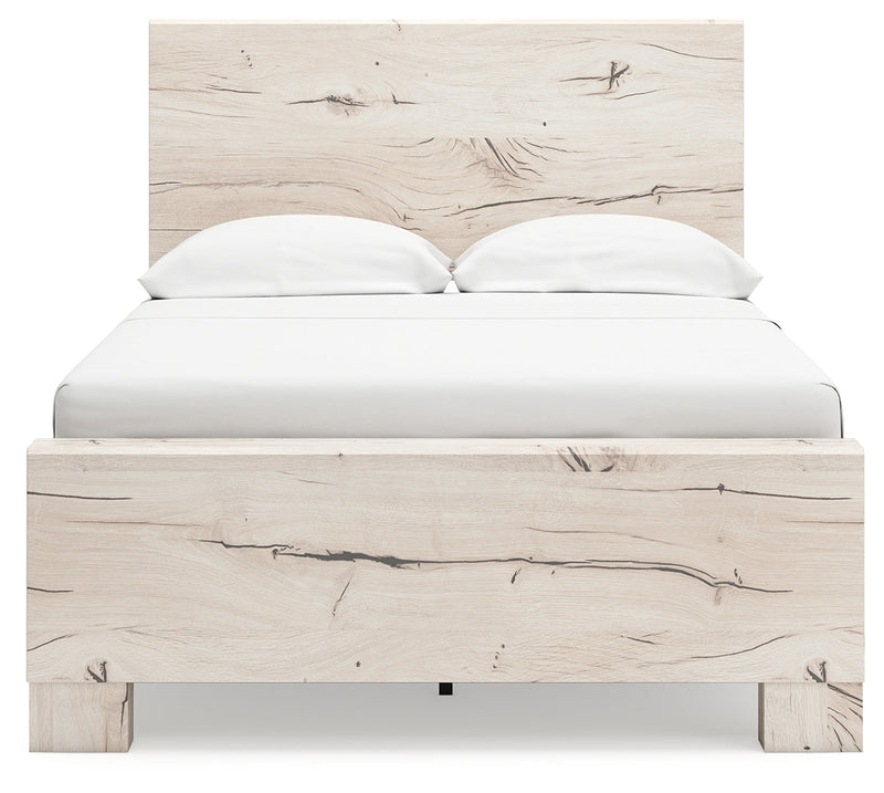 Lawroy Light Natural Full Panel Bed, Dresser and Mirror from Ashley - Luna Furniture