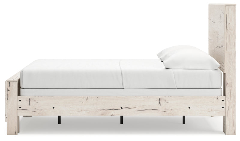 Lawroy Light Natural Full Panel Bed, Dresser and Mirror from Ashley - Luna Furniture